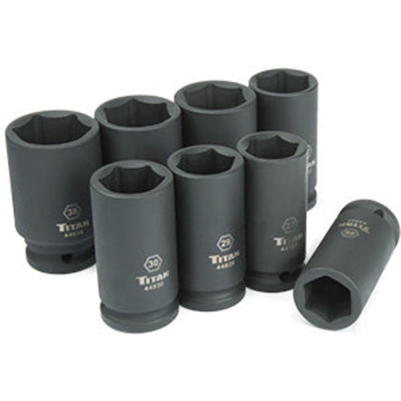8 PC 3/4 DRIVE METRIC DW IMPACT SOCKET
