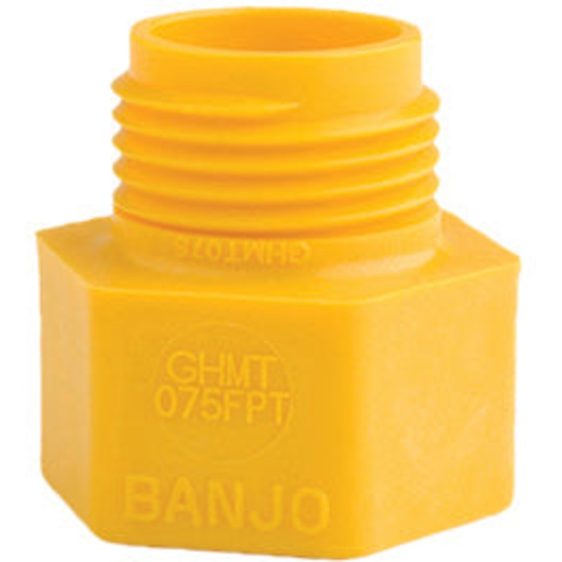 GARDEN HOSE ADAPTER – 3/4 FEMALE NPT X 3/4 GARDEN HOSE MALE THREAD