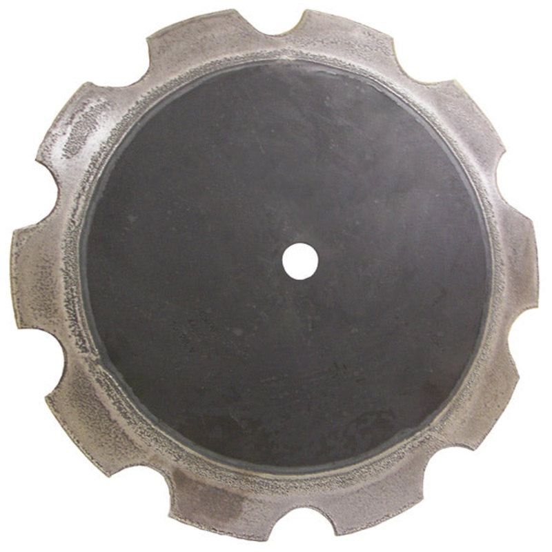 28 INCH X 8 MM NOTCHED WEAR TUFF DISC BLADE WITH PILOT HOLE