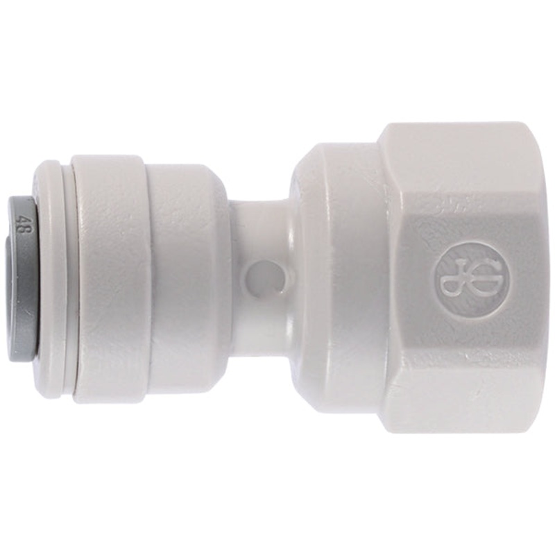 Gray Acetal Female Connector 1/4 x 1/4 N