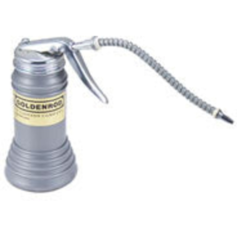 6 OUNCE PISTOL PUMP OILER WITH FLEXIBLE SPOUT – PLASTIC CONTAINER