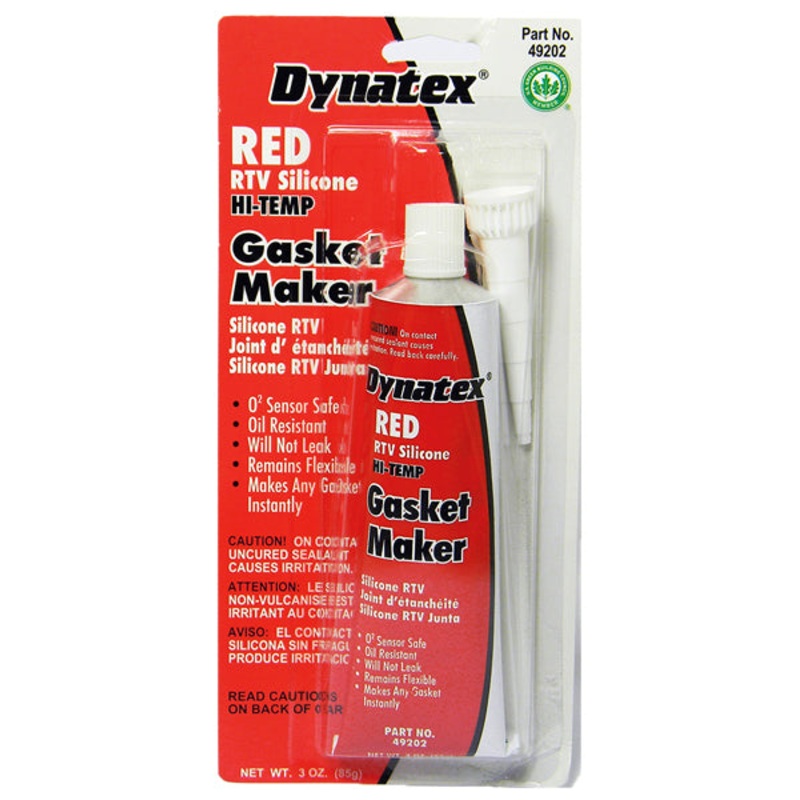 RED HI-TEMP RTV SILICONE GASKET MAKER – 3 OUNCE CARDED TUBE