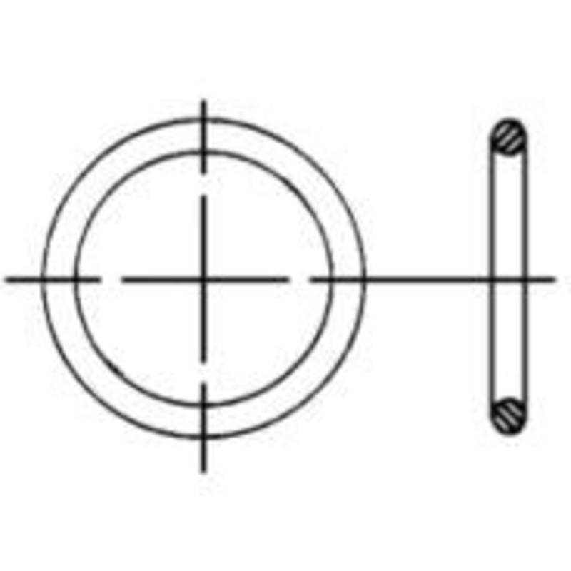 CODE 61 AND 62 FLANGE HEAD O-RING. 16MM O.D. FOR 1 FLANGE