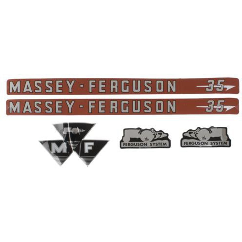 DECAL SET FOR MASSEY FERGUSON 35