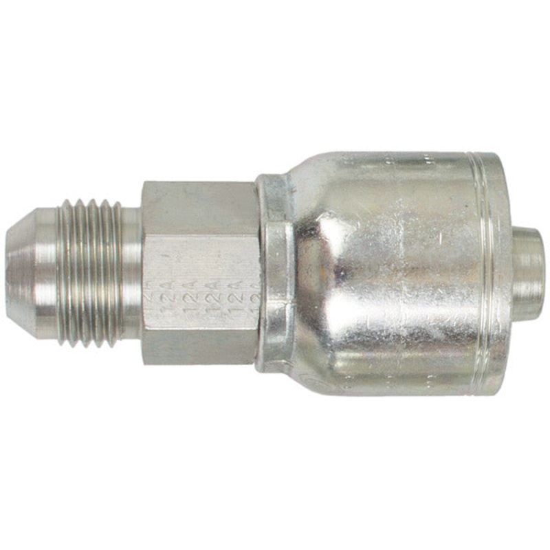 1-1/16 INCH THREAD JIC MALE FITTING FOR 1/2 INCH HOSE WITH 1-1/16 INCH THREAD FOR 1/2 INCH HOSE