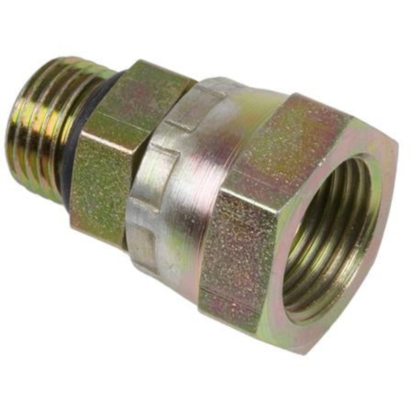 3/8 MALE O-RING BOSS X 1/4 FEMALE PIPE SWIVEL – NPSM ADAPTOR – STEEL