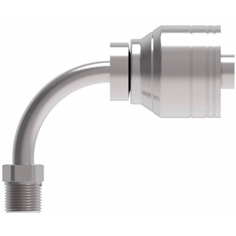 Z SERIES – 3/8 INCH HOSE X 1/4 INCH INVERTED MALE 90 ELBOW SWIVEL