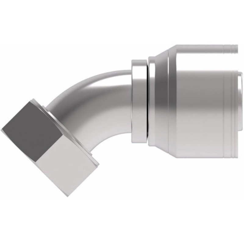 Z SERIES – 5/8 INCH HOSE X 5/8 INCH ORS FEMALE 45 ELBOW SWIVEL