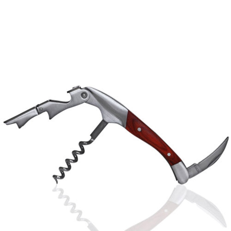 Double Lever Corkscrew with Wood Handle