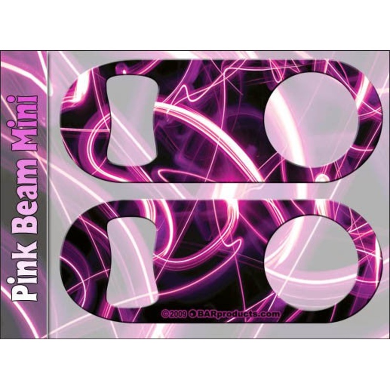 Pink Light Beams Mini Bottle Opener