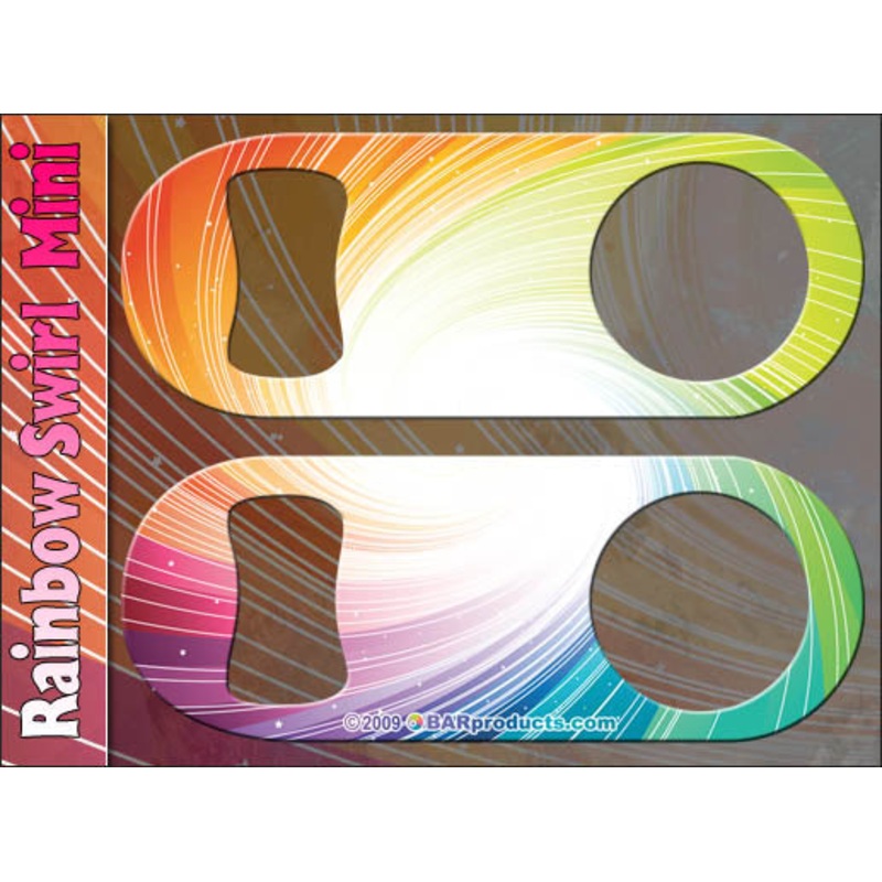 Rainbow Swirl Mini Bottle Opener