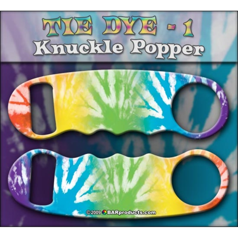 Tie Dye 1 Knuckle Popper Opener