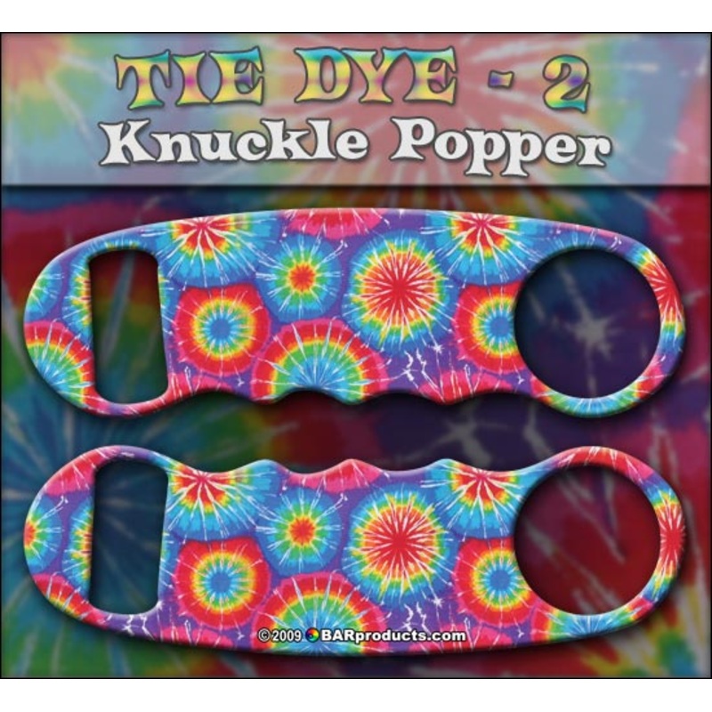 Tie Dye 2 Knuckle Popper Opener