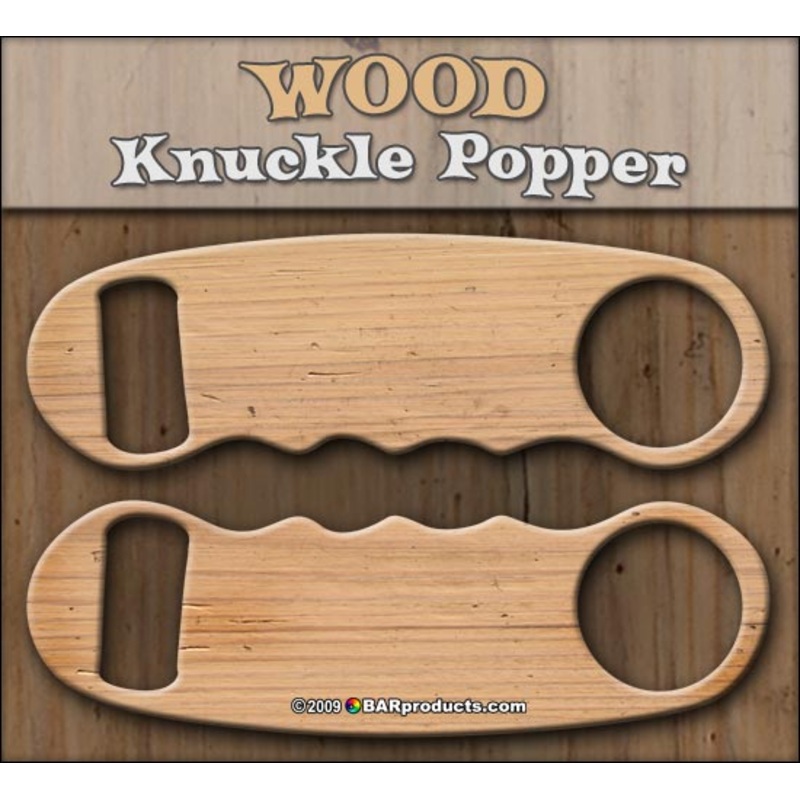 Wood Knuckle Popper Opener