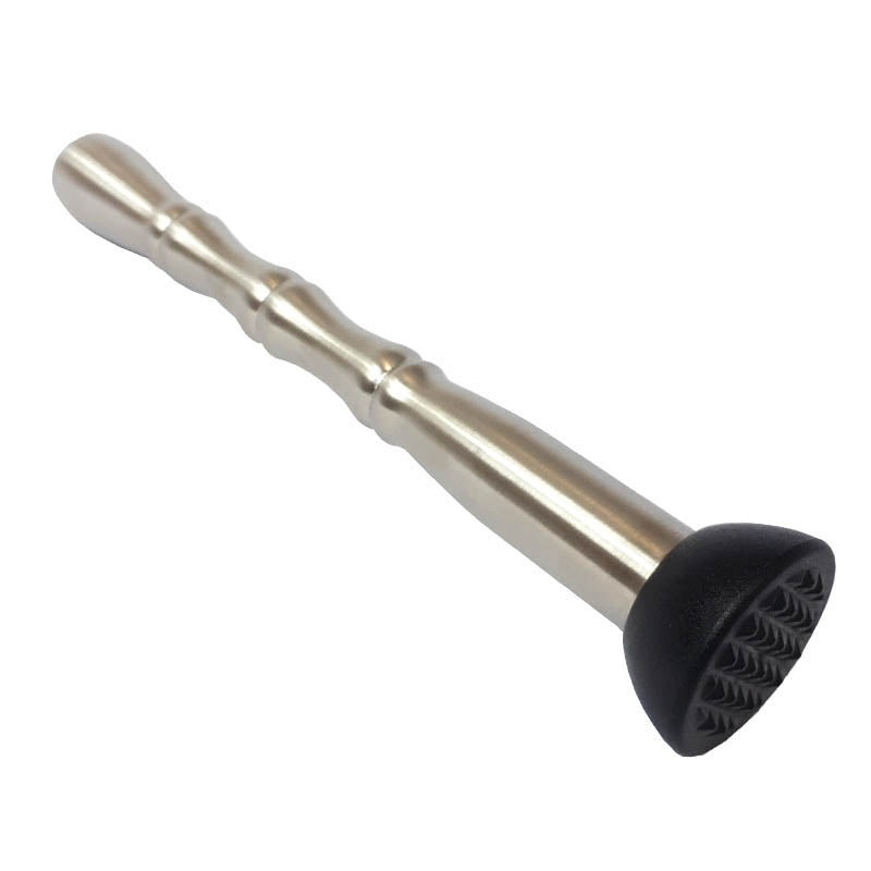 BarConic Stainless Steel Grip Muddler w/ Tenderizer Head