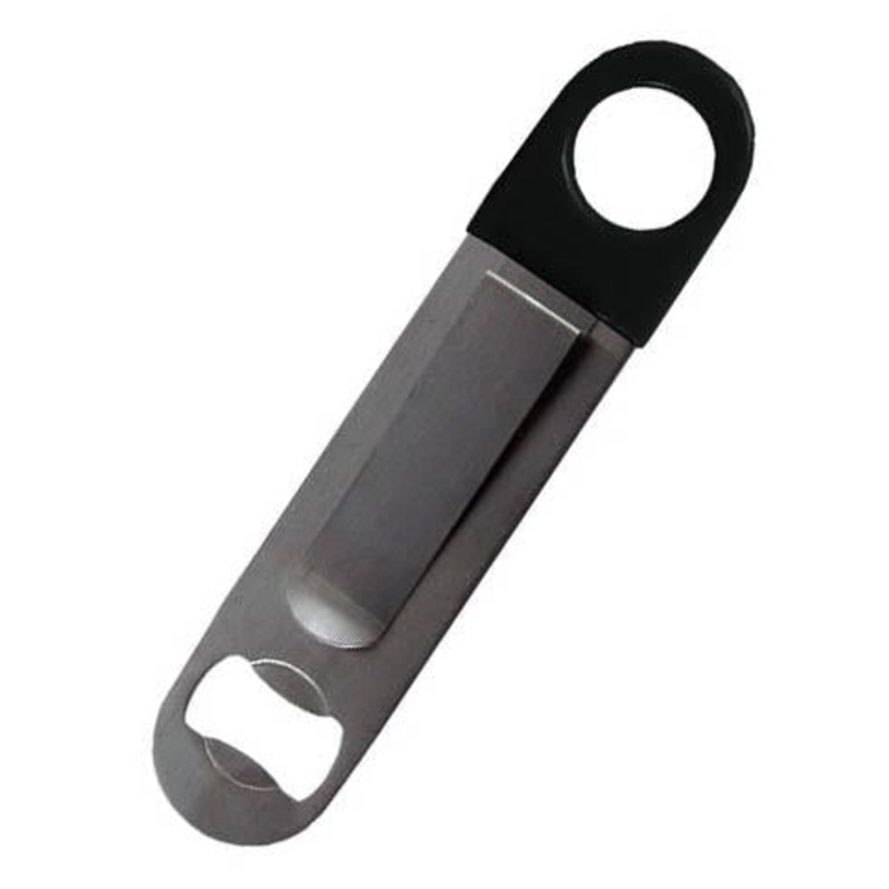 Black Vinyl Clip-on Speed Bottle Opener