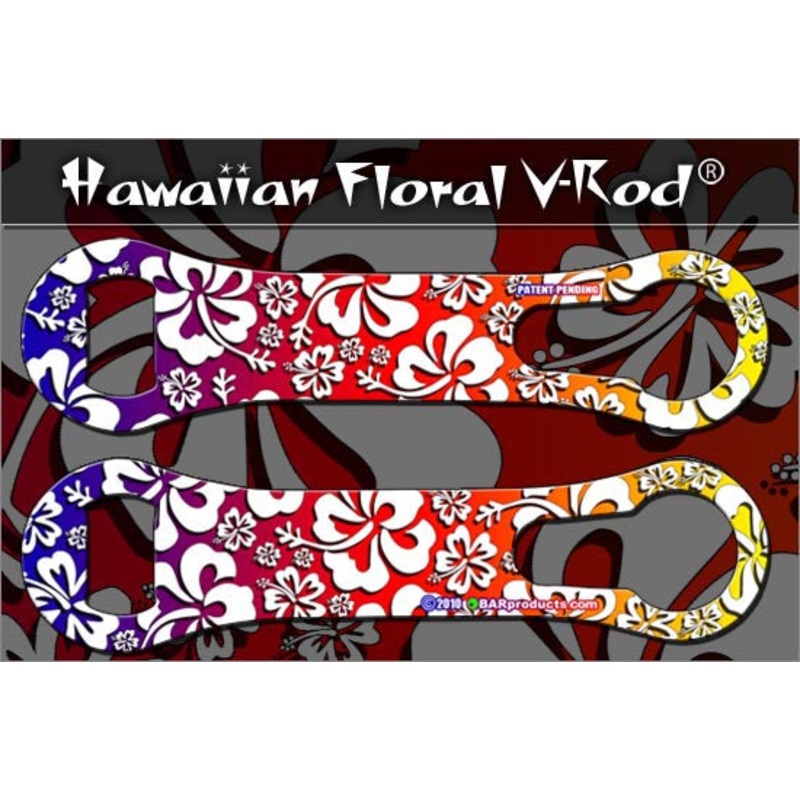 Floral Hawaiian Pattern – Rainbow V-Rod Opener
