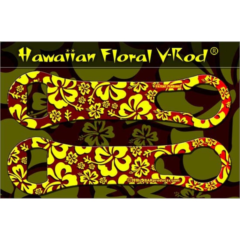 Floral Hawaiian Pattern – Red / Yellow V-Rod Opener