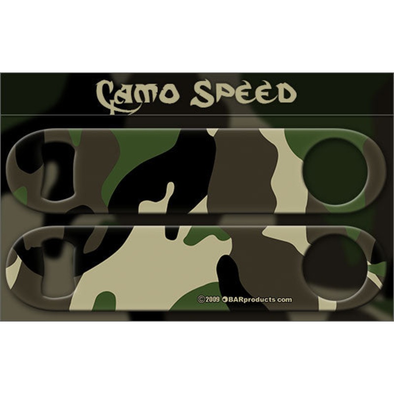 Green Camo Speed Bottle Opener