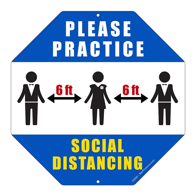 Kolorcoat Compliance Signs – Social Distancing (Options)