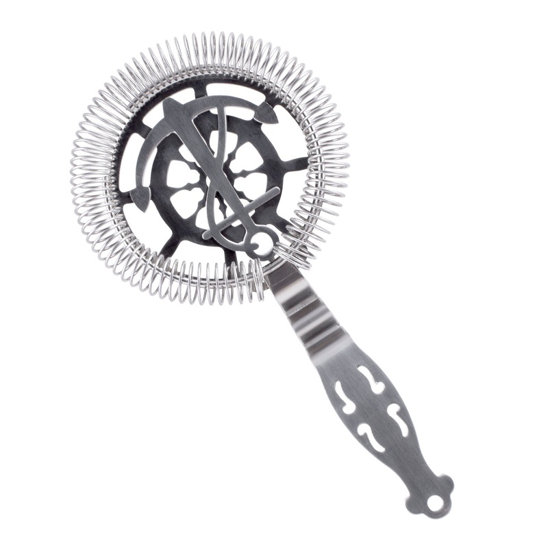 BarConic Nautical No Prong Cocktail Strainer – Stainless Steel