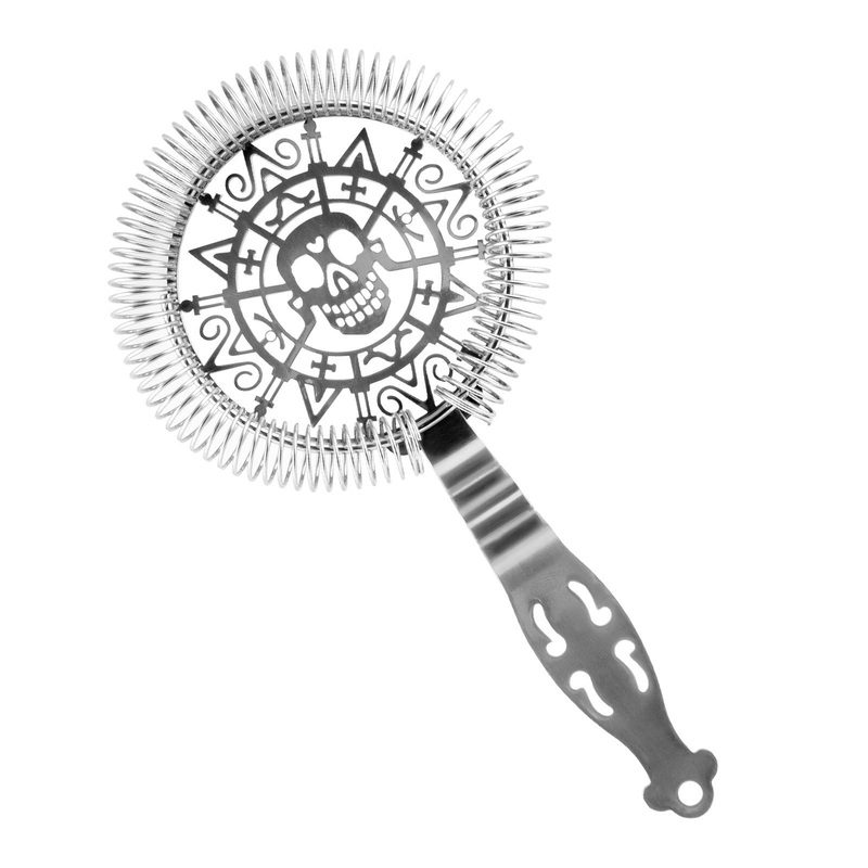 BarConic Skull No Prong Cocktail Strainer – Stainless Steel