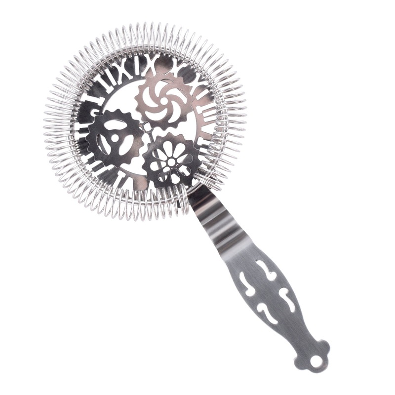 BarConic Tick Tock No Prong Cocktail Strainer – Stainless Steel