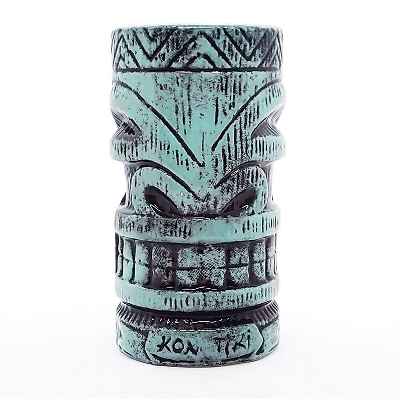 BarConic Tiki Drinkware – Kon Tiki Teal – 20oz