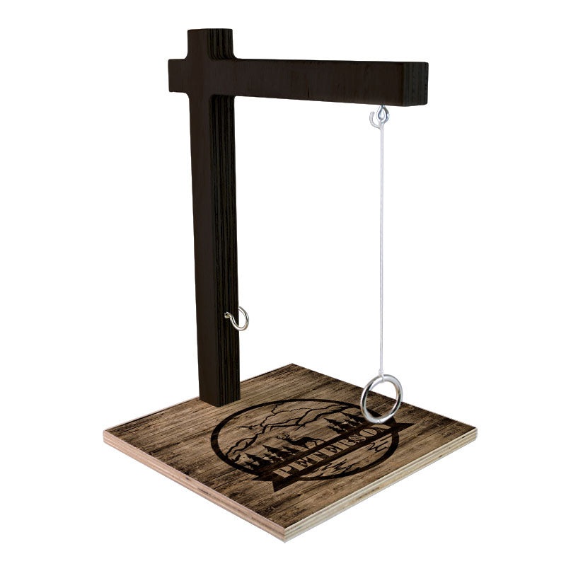 CUSTOMIZABLE Large Tabletop Ring Toss Game – Rustic Outdoors