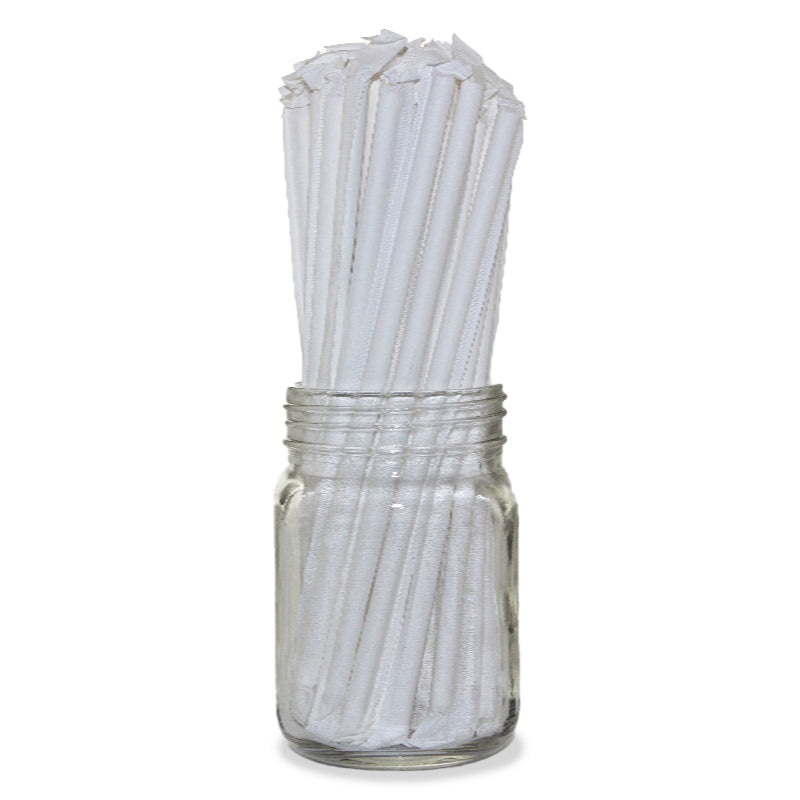 Eco Friendly Wrapped Paper Straws – (200 Pack)