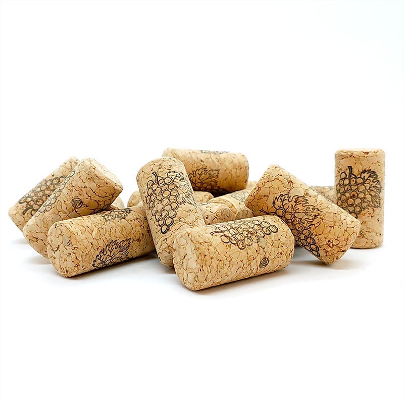 Wine Corks with Grape Design – #8 x 1 3/4 – 100 pack