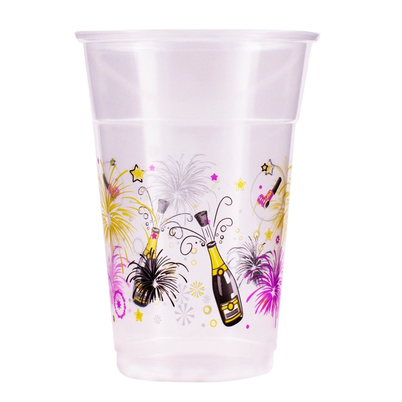 20ct New Years Plastic Cup – 16 ounce