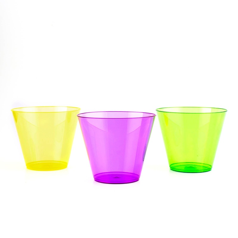 50 count – Assorted Neon Tumblers  – 9 ounce