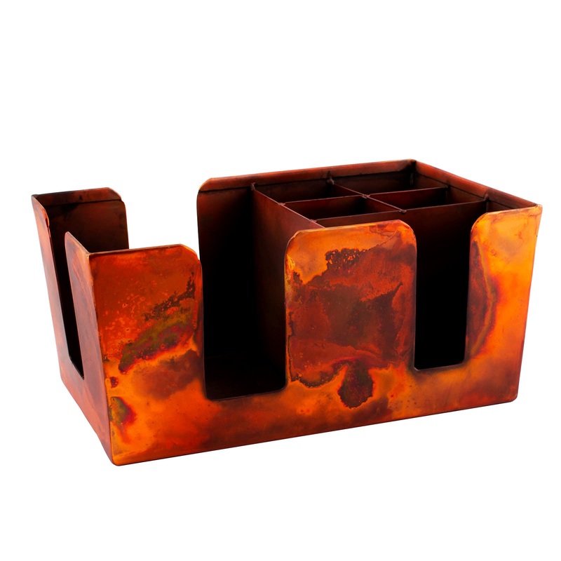 Antique Copper – 6 Compartment Bar Caddy