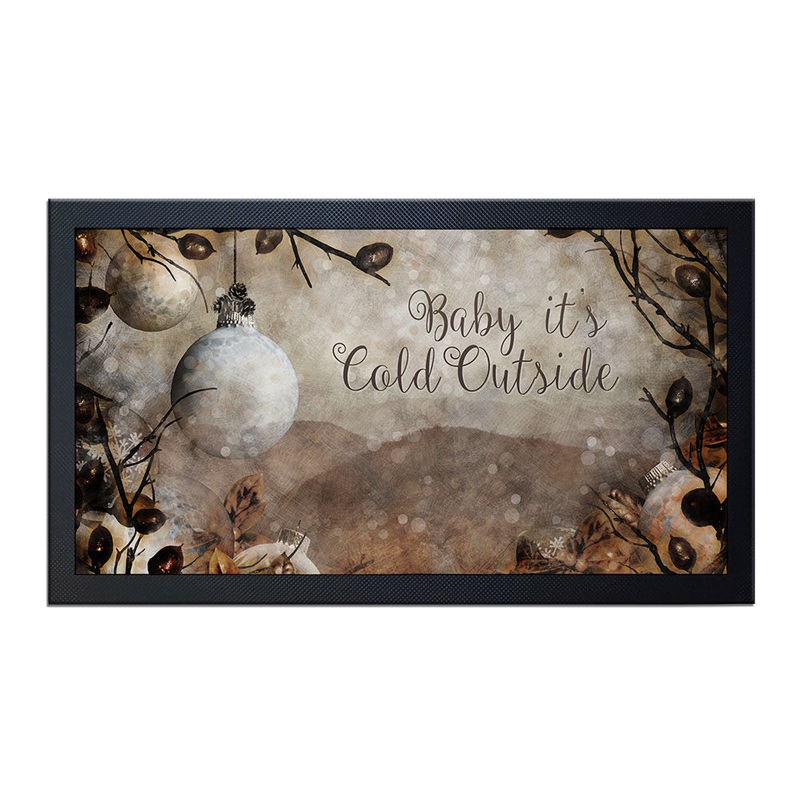 Baby it’s Cold Outside Bar Service Mat – 17.25 X 10
