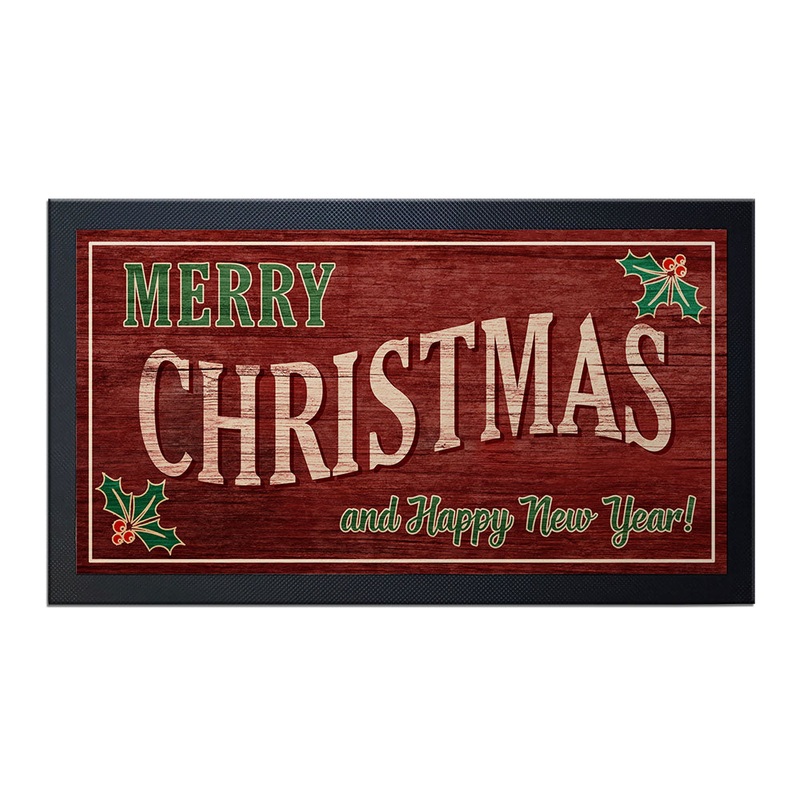 Merry Christmas Bar Service Mat – 17.25 X 10