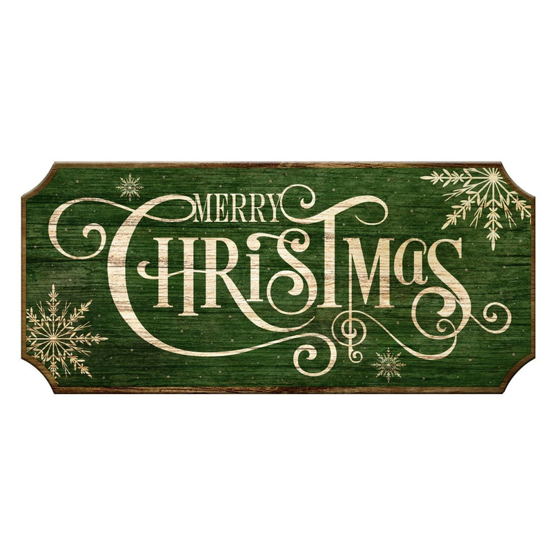 Merry Christmas Wooden Christmas Sign – Color Options