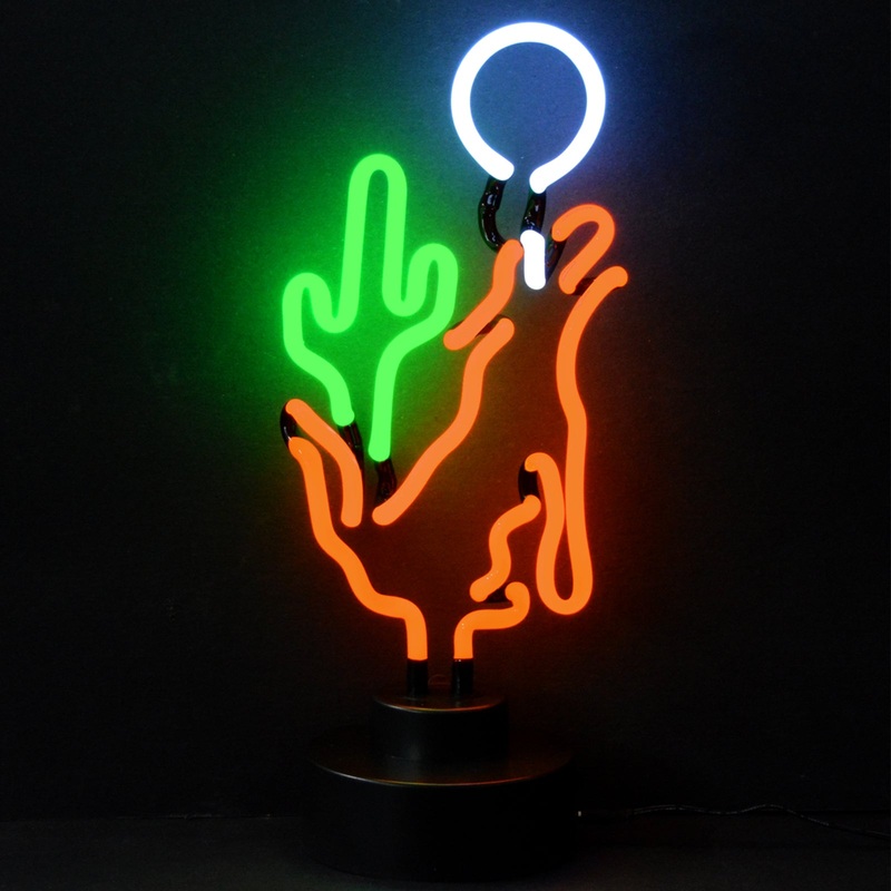 Neon Sculpture – Coyote Moon Cactus