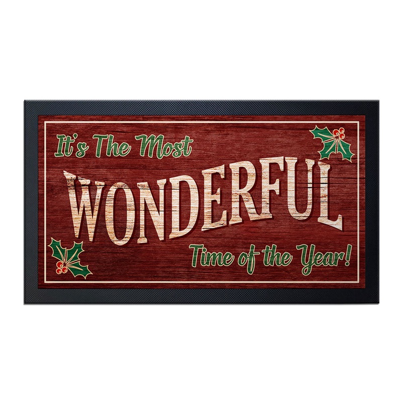 Wonderful Time of the Year Bar Service Mat – 17.25 X 10