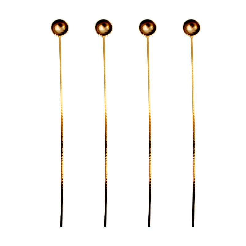 4 pack – Long Gold Harper Stir Spoons