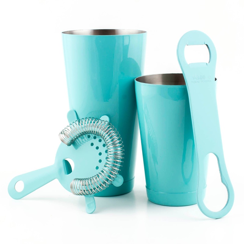 4 piece Bar Set with V-Rod – Mint Blue