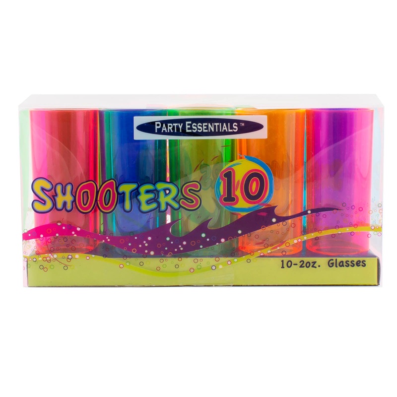 Assorted Neon Shooters – 10 count – 2oz