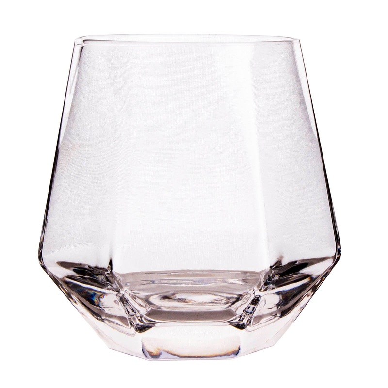 BarConic Diamond Shape Rocks Glass -10oz – (Quantity Options)