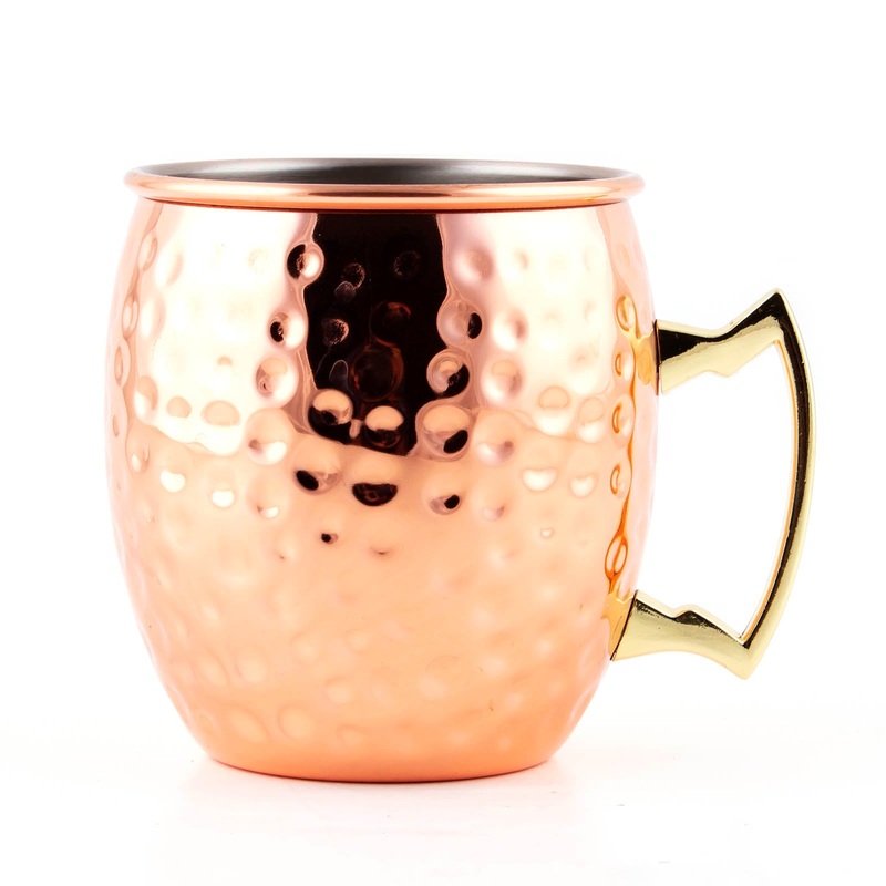 BarConic Hammered Moscow Mule Mug – 18 ounce – Copper Plated