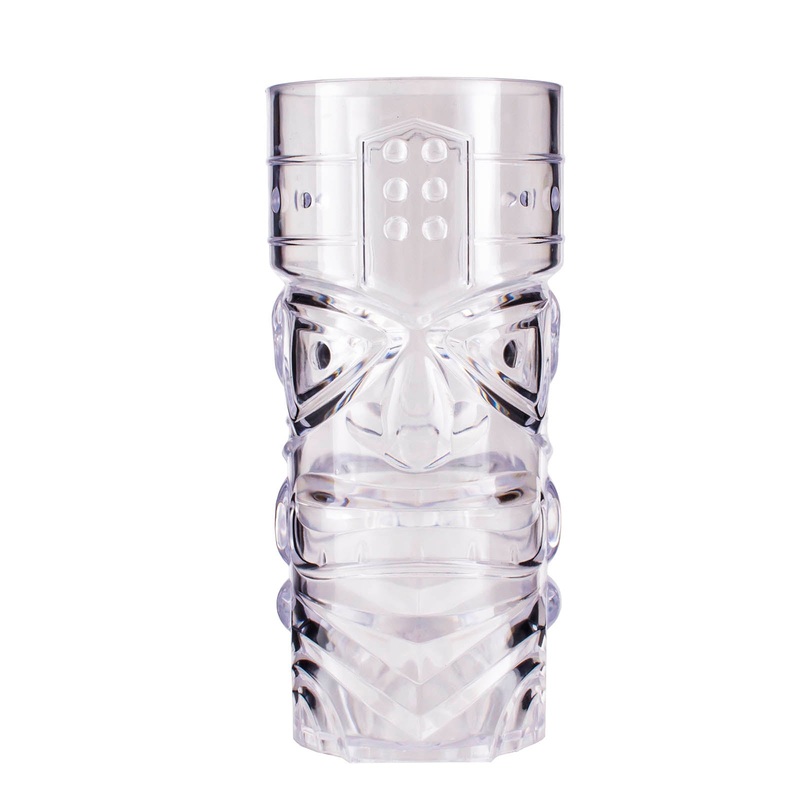 BarConic Plastic Tiki Cup – Clear – 15 ounce
