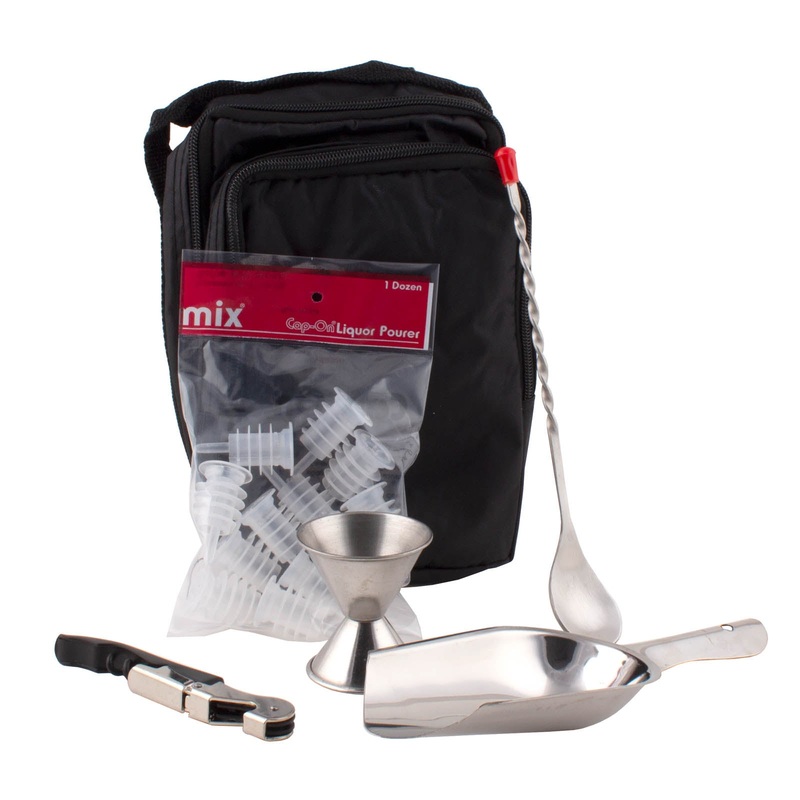 Bartender’s Tote  Stainless Steel – 6 Piece Set