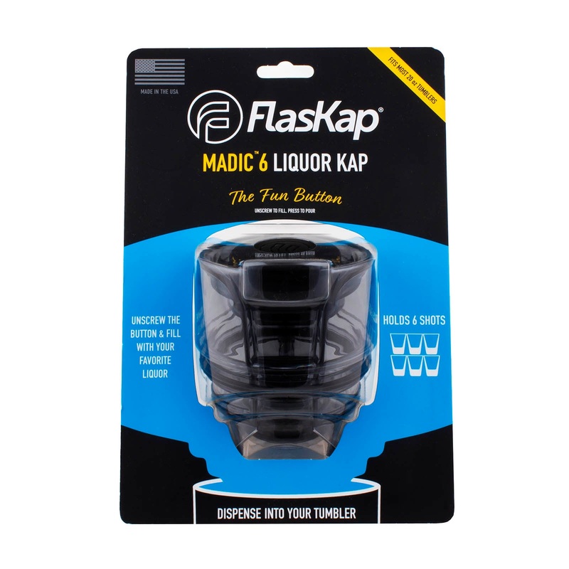 FlasKap Liquor Lid for Large Tumblers – Madic – 6oz (Color Options)