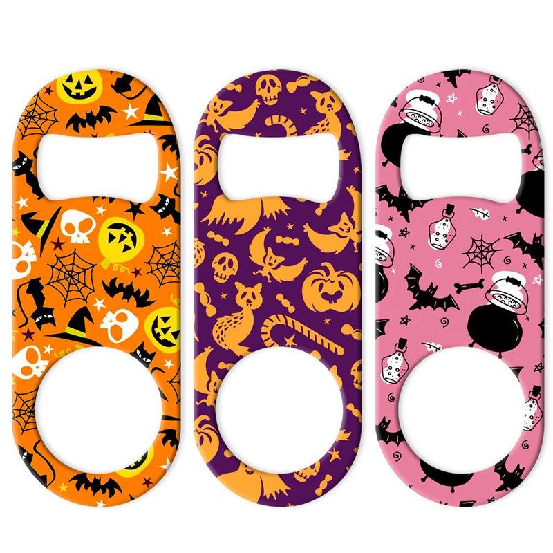 Halloween Pattern Mini Bottle Openers – Sold in Packs of 3 or Individually