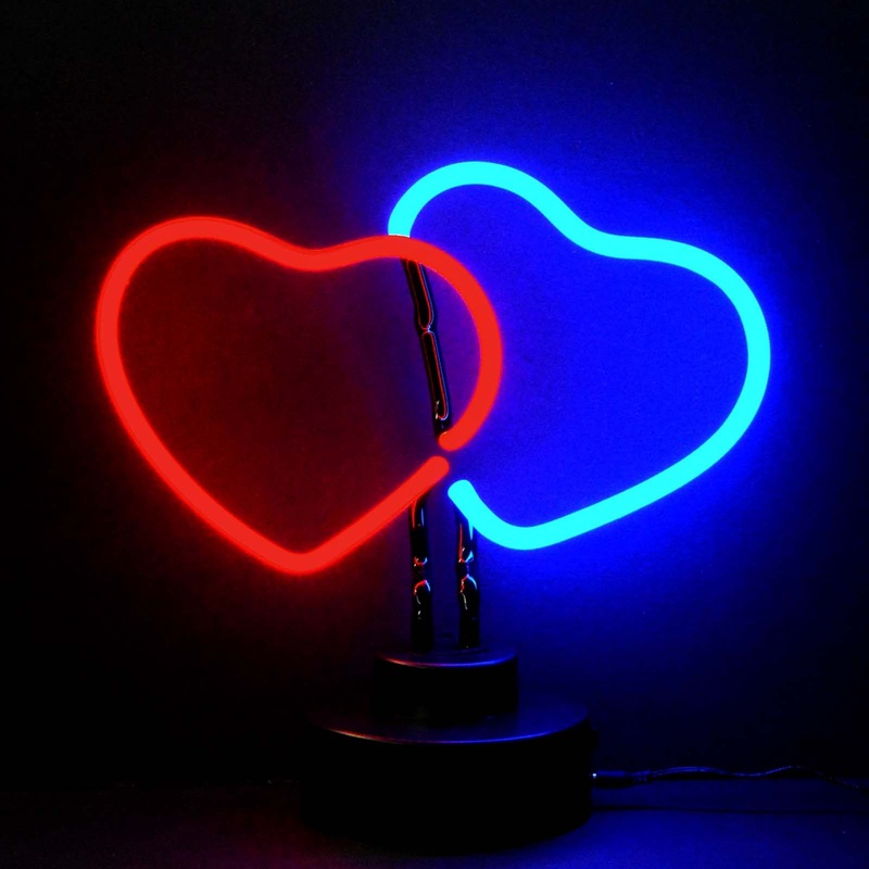 Neon Sign – Double Hearts