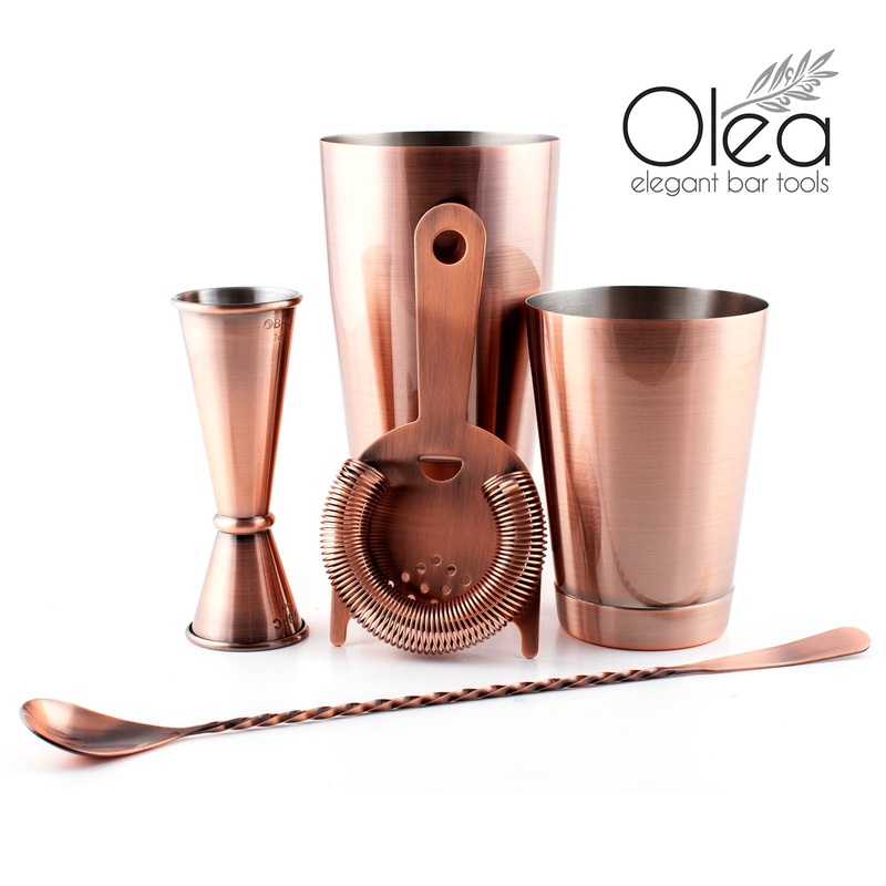 Olea Bar Set – Antique Copper